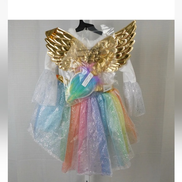 HIDE & EEK! colorful Rainbow Unicorn Halloween child Costume Dress up oufit NWT - Picture 3 of 4
